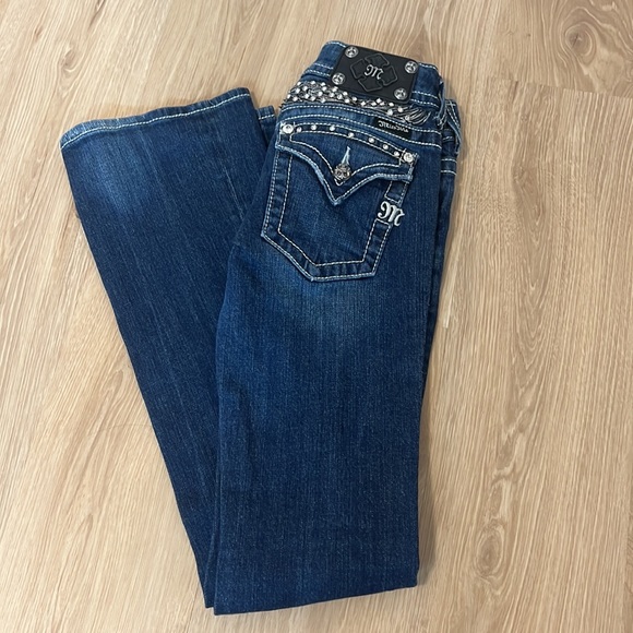 y2k rhinestone miss me jeans - Picture 3 of 4